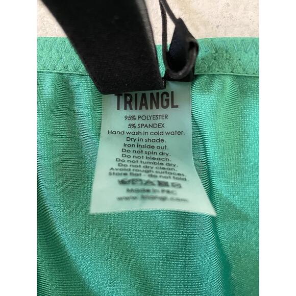 Triangl Swim Vinca String Bikini Bottom Swimwear Sparkle Jade Green - Picture 12 of 12